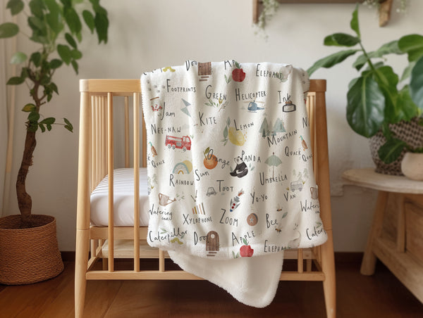 Farm Baby Animals - Vintage Baby Blanket