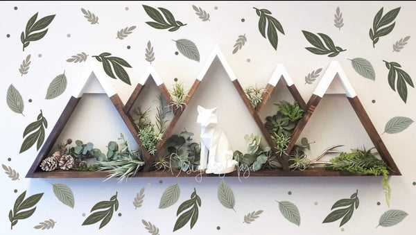 Watercolor Foliage and Leaves - Fabric Nursery Wall Art Decals