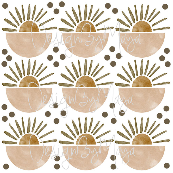 Boho Sunshines - Fabric Nursery Wall Art Decals