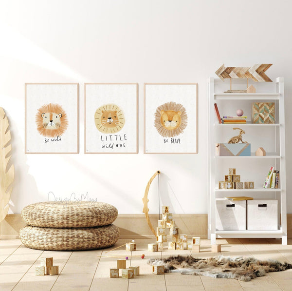 Little Farm Animals Prints - Luster Paper Nursery Wall Art Prints