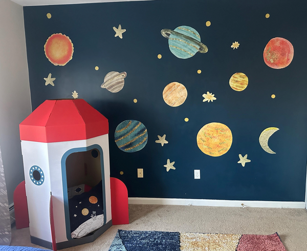 Space decals - Fabric Nursery Wall Art Decals