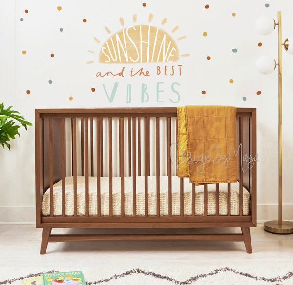 Boho Sunshines - Fabric Nursery Wall Art Decals