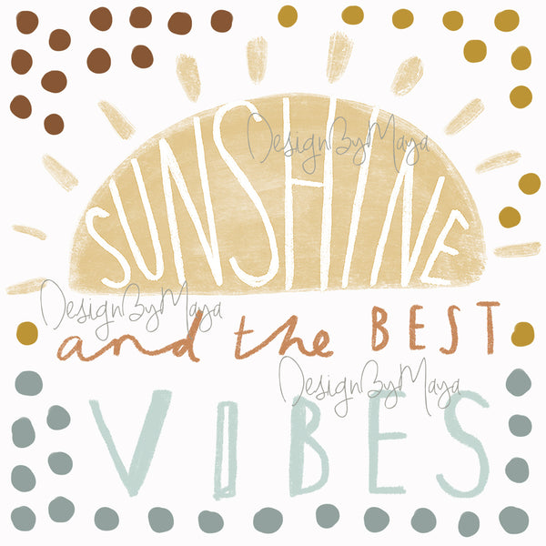 Boho Sunshines - Fabric Nursery Wall Art Decals