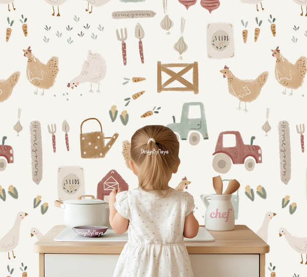Farm Decor Wallpaper - Nursery Wall Decor Wallpapers