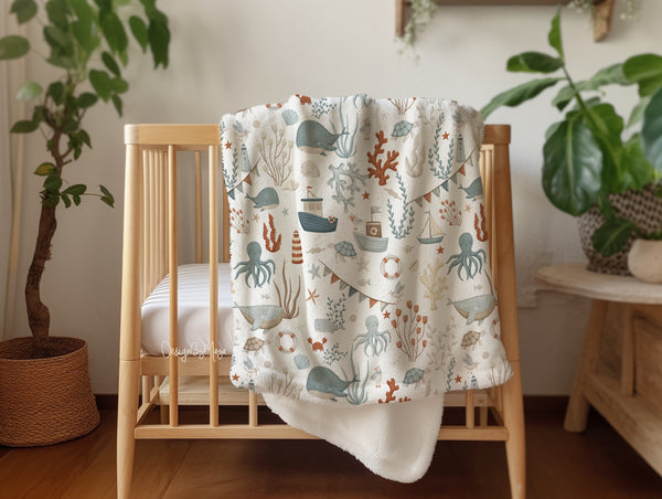 Farm Baby Animals - Vintage Baby Blanket