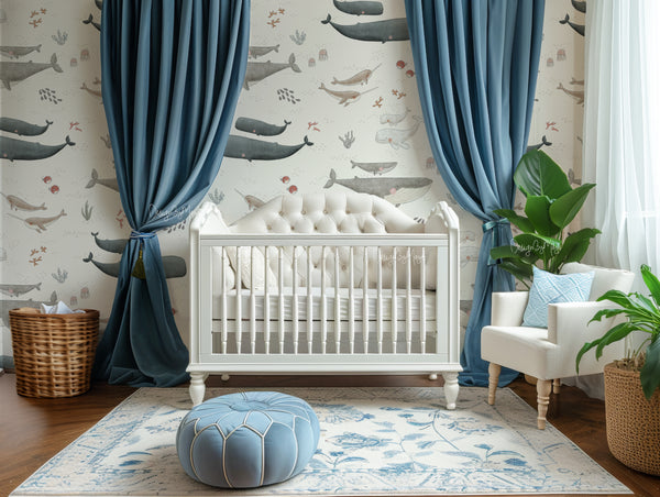 Ocean Life Wallpaper - Nursery Wall Decor Wallpapers