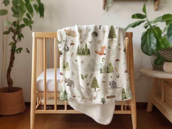 Farm Baby Animals - Vintage Baby Blanket
