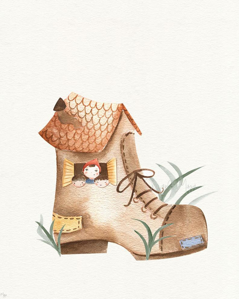 Nursery Rhyme Fairy Tales - Luster Paper Nursery Wall Art Prints