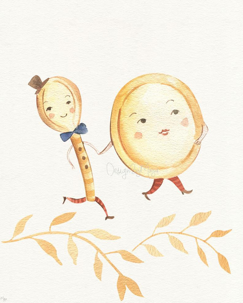 Nursery Rhyme Fairy Tales - Luster Paper Nursery Wall Art Prints