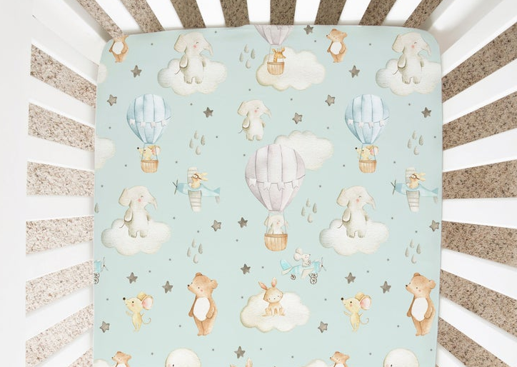 Hot air balloon crib bedding set hot sale