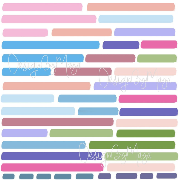 Scandinavian Confetti Lines - Fabric Nursery Wall Art Decals