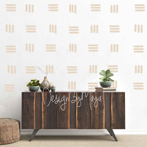 Lines Stripes Decals - Fabric Nursery Wall Art Decals