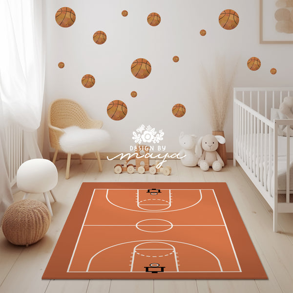Football Field Playroom Rug / World map Area Rug
