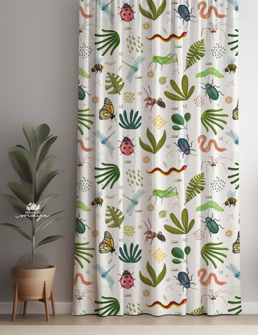Bugs theme curtain - kids room curtain