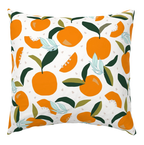 Clementines Citrus Clementines - Artisan Baby Pillows