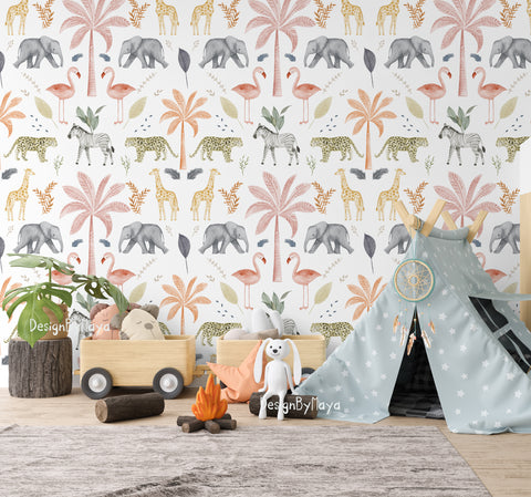 Jungle Wallpaper - Nursery Wall Decor Wallpapers
