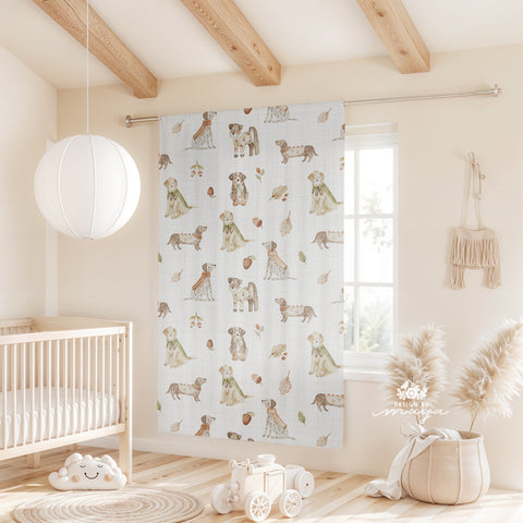 Dogs theme curtain - kids room curtain