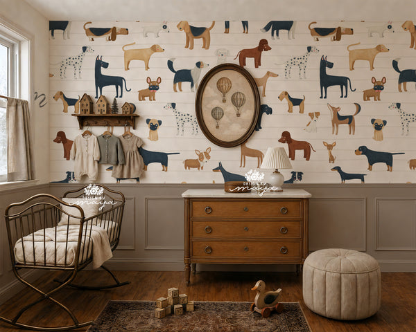 Dogs Wallpaper - Nursery Wall Decor Wallpapers