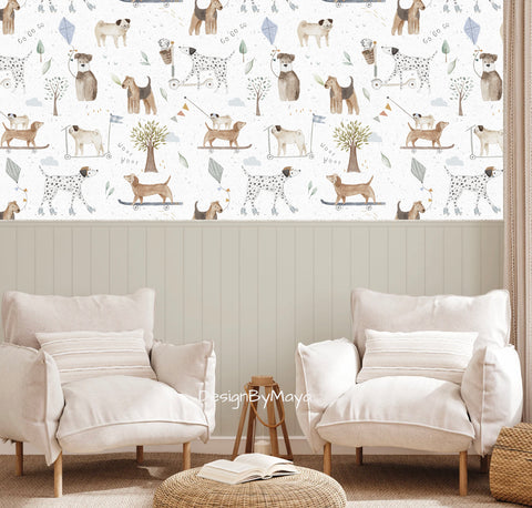 Dogs Wallpaper - Nursery Wall Decor Wallpapers