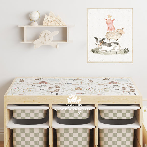IKEA Trofast Top & Storage Bins Sticker Set, Ikea Upgrade Decor, Ikea hack