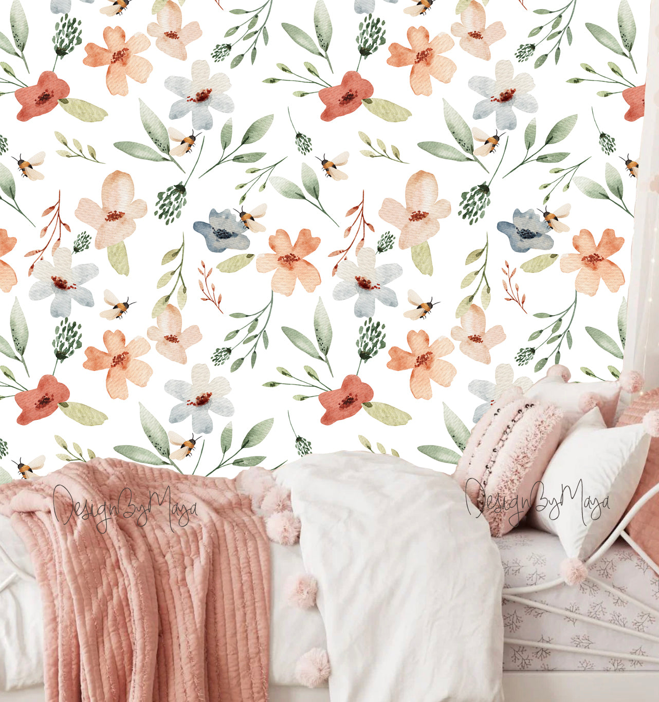 Floral wallpaper - Nursery Wall Decor Wallpapers