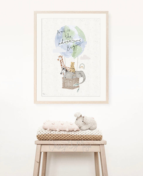 Little Farm Animals Prints - Luster Paper Nursery Wall Art Prints