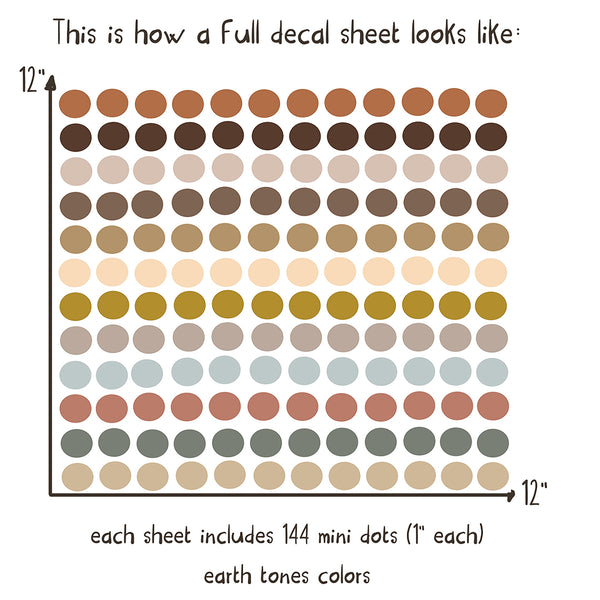 Watercolor Polka Dots - Fabric Nursery Wall Art Decals