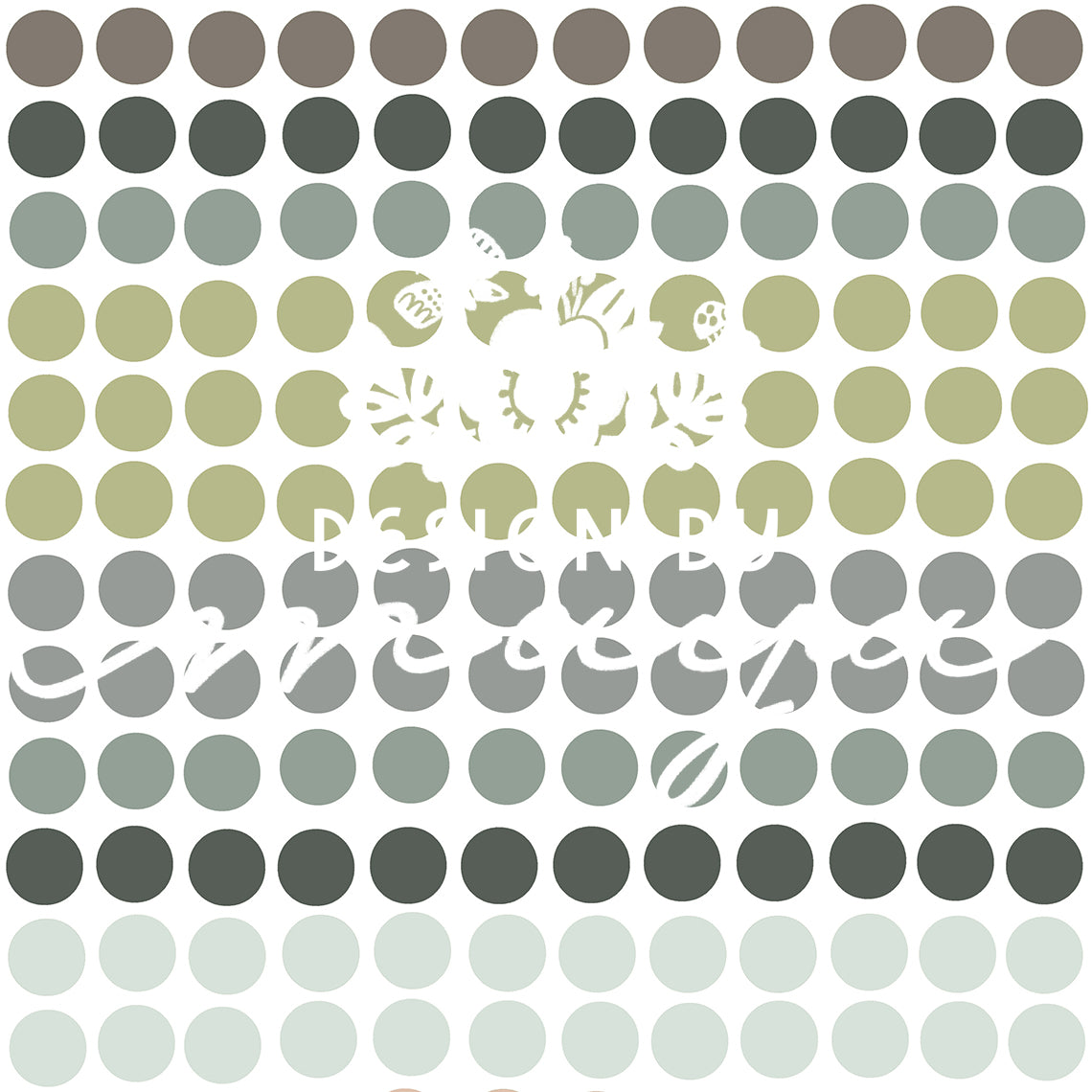 Watercolor Polka Dots - Fabric Nursery Wall Art Decals