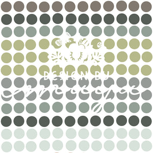 Watercolor Polka Dots - Fabric Nursery Wall Art Decals