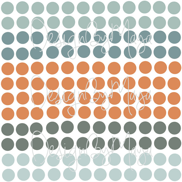 Watercolor Polka Dots - Fabric Nursery Wall Art Decals