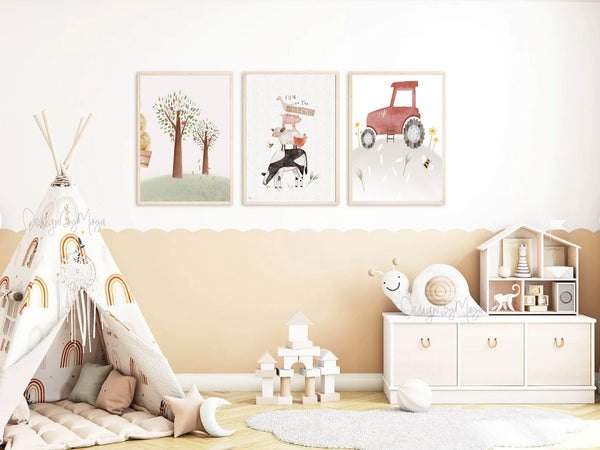 Baby Animals Prints - Luster Paper Nursery Wall Art Prints