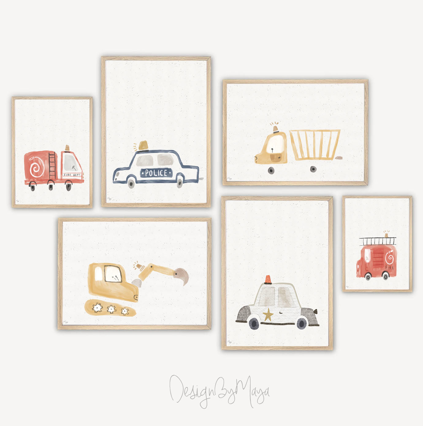 Cars & Trucks Prints - Luster Paper Nursery Wall Art Prints