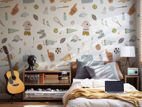 Sport Theme Wallpaper - Nursery Wall Decor Wallpapers