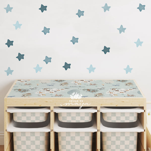 IKEA Trofast Top & Storage Bins Sticker Set, Ikea Upgrade Decor, Ikea hack