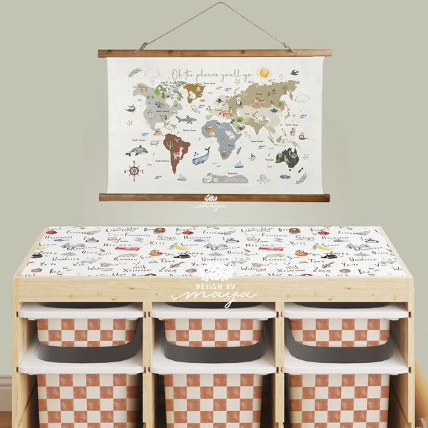 IKEA Trofast Top & Storage Bins Sticker Set, Ikea Upgrade Decor, Ikea hack