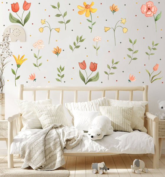 Bunny & Sheep - Fabric Nursery Wall Art Decals