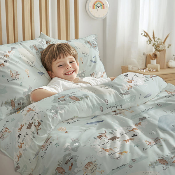 Vintage Alphabet drawing Duvet Cover or Comforter
