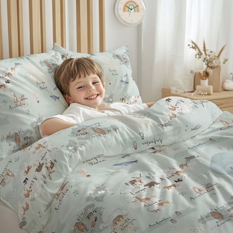 World Map Duvet Cover or Comforter
