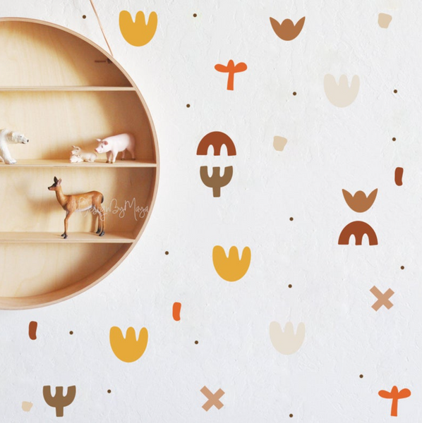 Abstract Desert Shapes - Fabric Nursery Wall Art Decals