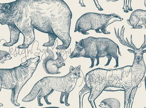 Vintage Wildlife Creatures - Nursery Wall Decor Wallpapers