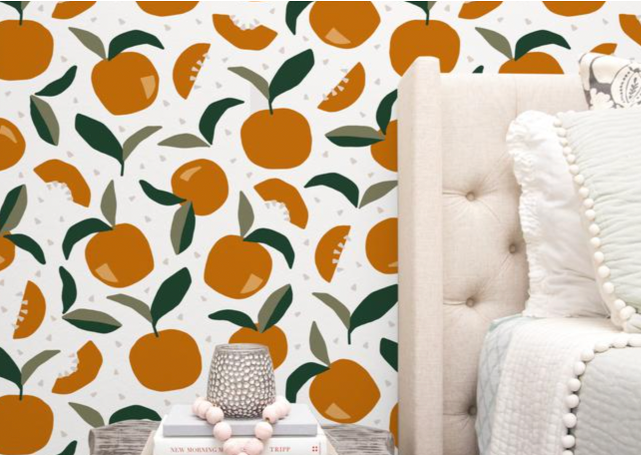 Mandarin Citrus Clementines - Nursery Wall Decor Wallpapers