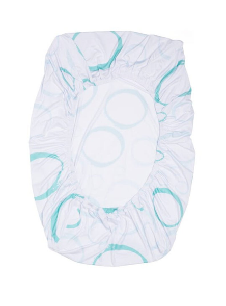 Cartoon Iceberg, White Foliage - Minky / Jersey Crib Sheets