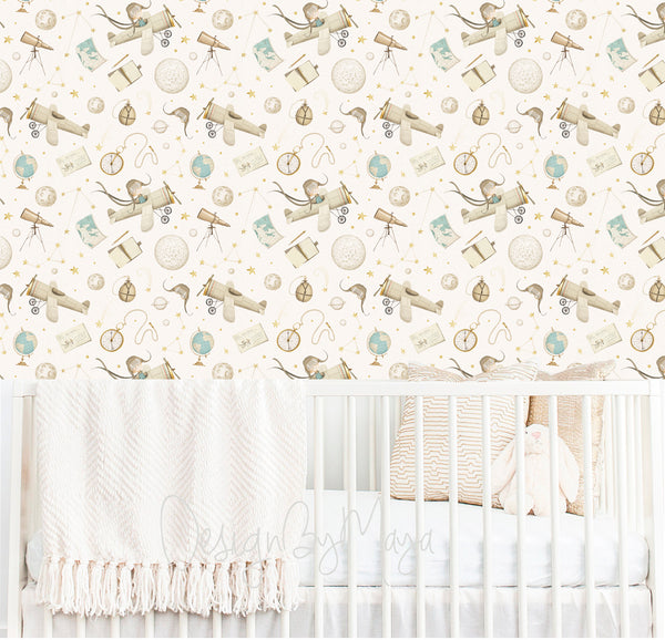 Little Prince Wallpaper - Nursery Wall Decor Wallpapers