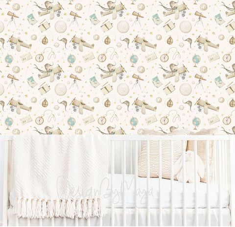 Little Prince Wallpaper - Nursery Wall Decor Wallpapers