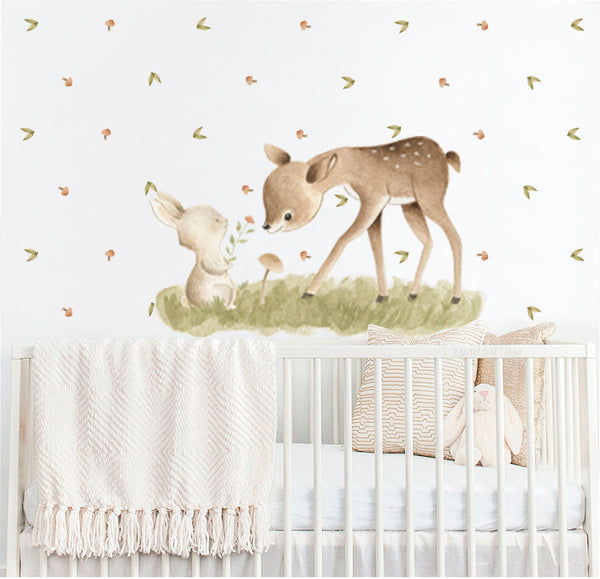 Woodland Creatures - Fabric Nursery Wall Art Decals